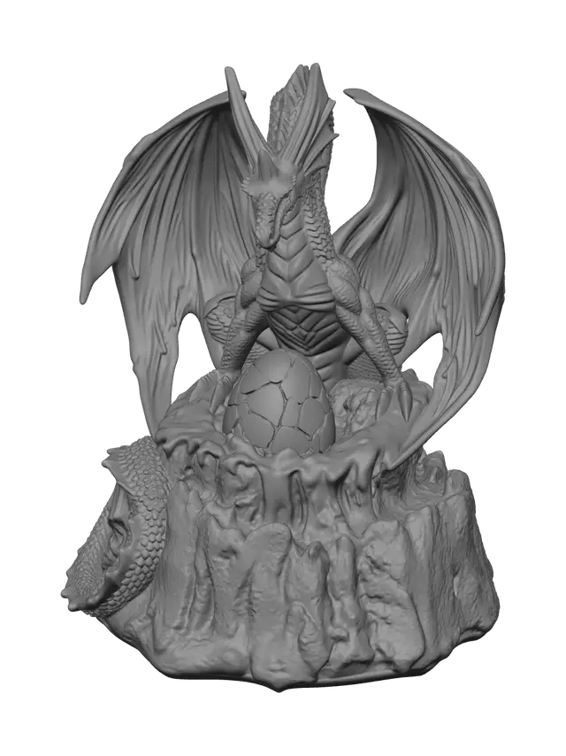 3D model for Fantasy Firedragon