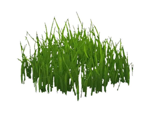 anime style Grass texture 3D model, vytvořený pomocí AI
