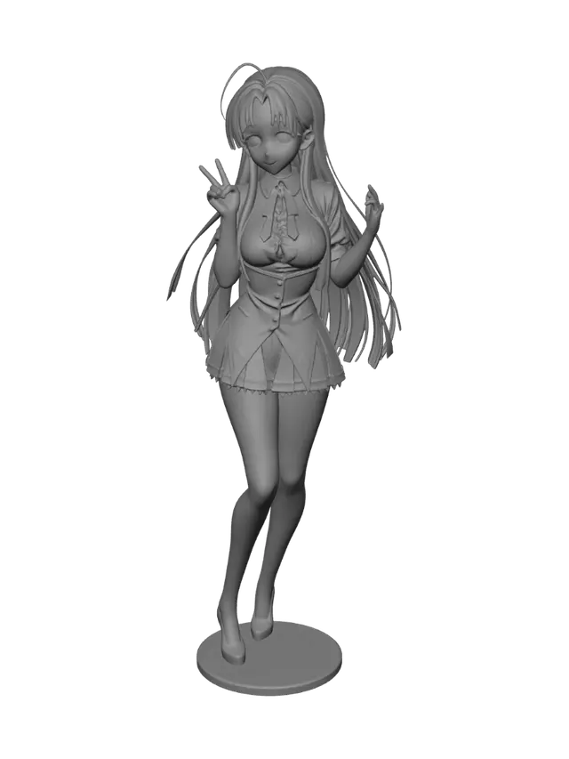 3D model for Peace Sign Maid