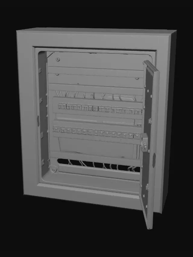 3D model for Hager Zählerschrank univers Z ZB23S, 950x800x205mm