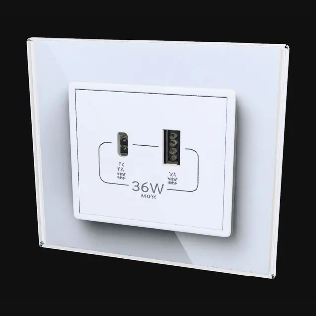 3D model for LIVOLO USB Wall Socket Glass Plate