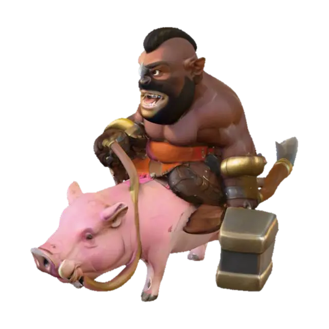 HogRider - Clash 3D model, vytvořený pomocí AI