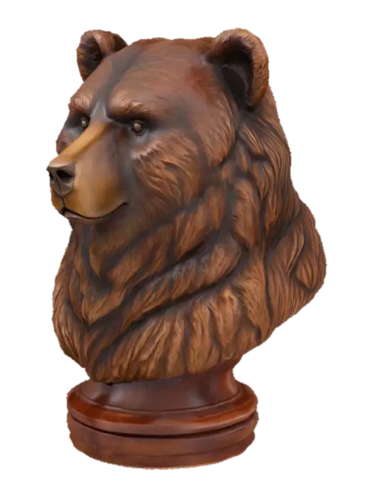 Bear's Gambit - Board 3D model, vytvořený pomocí AI