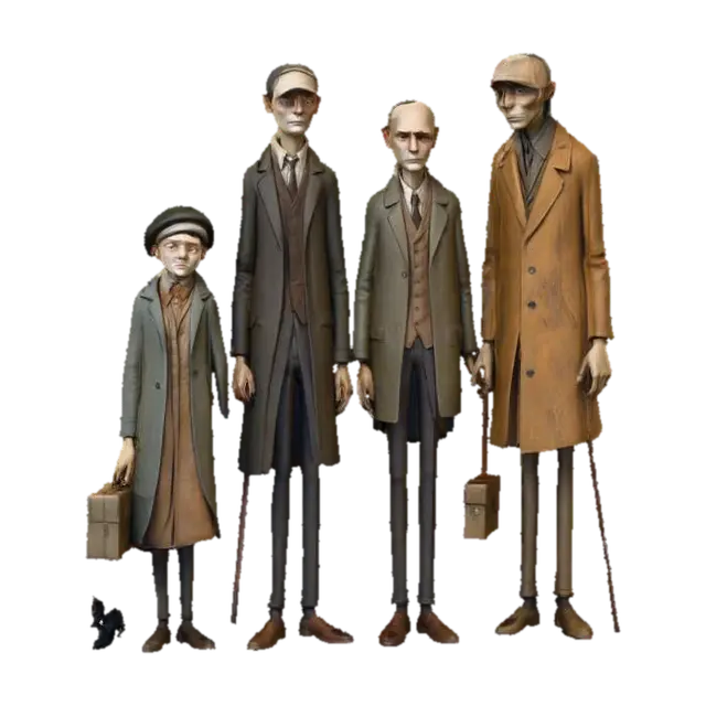 Generations on a Journey-3D-modell, genererad av AI