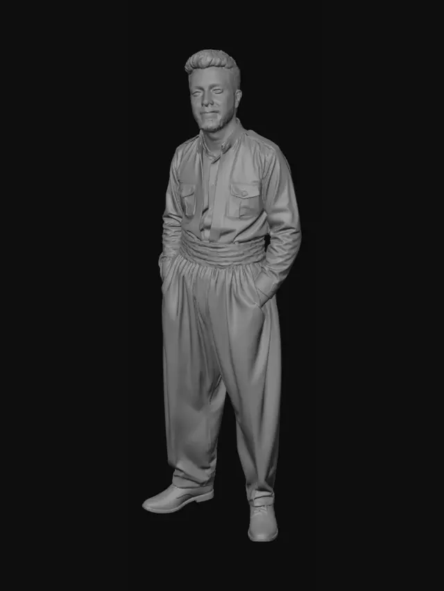 3D model for Mountain Valley Portrait