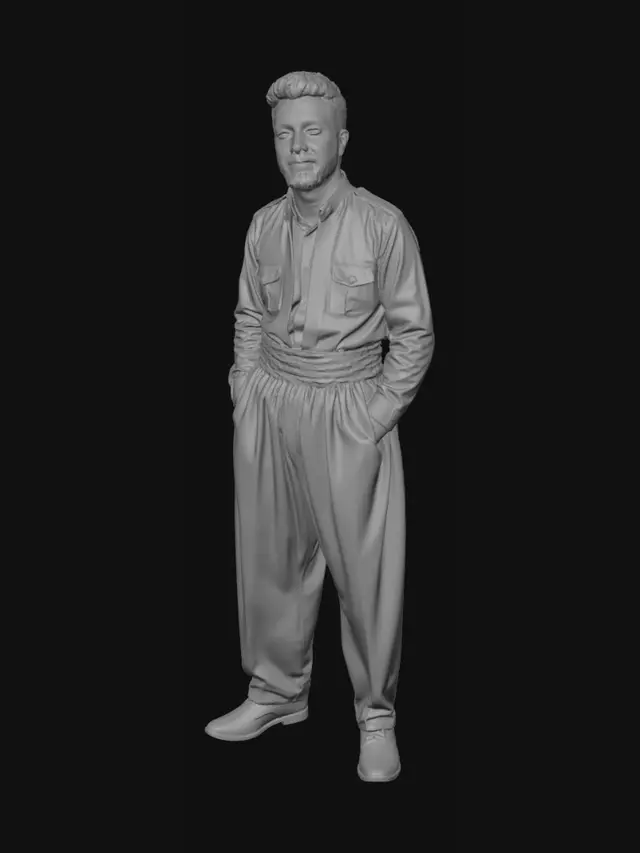 3D model for Mountain Valley Portrait