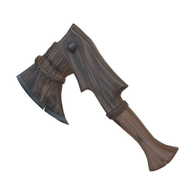 axe - Blunt 3D model, vytvořený pomocí AI
