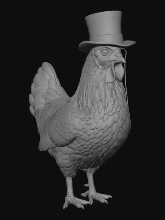 3D model for Dapper Rooster