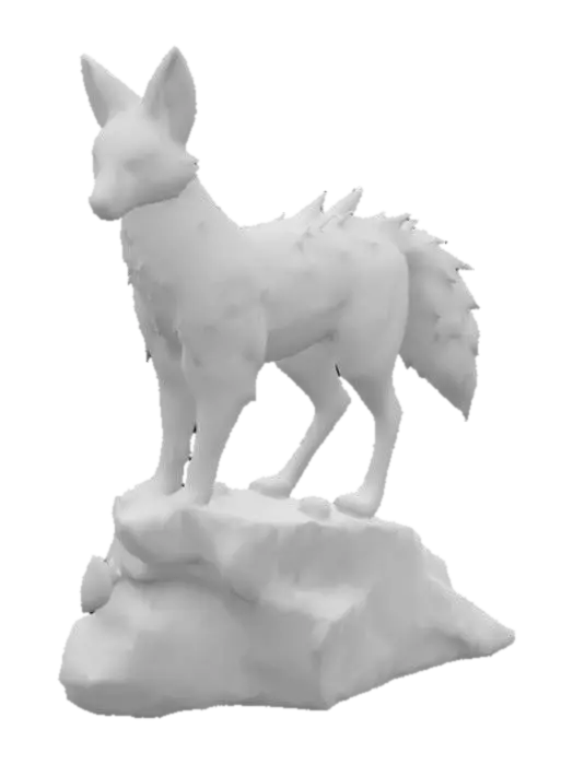 3D model for Crystal Fox Legend