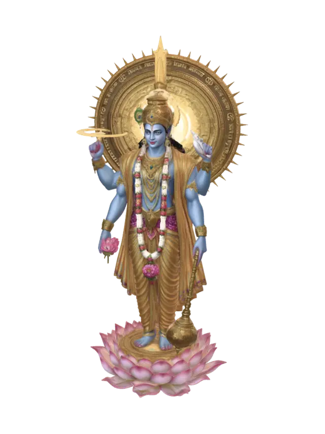 3D model for Vishnu on the Cosmic Lotus