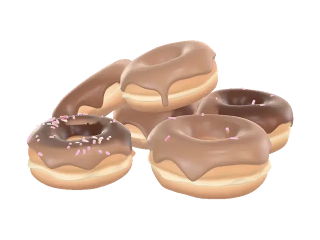Donut - Sweets 3D model, vytvořený pomocí AI