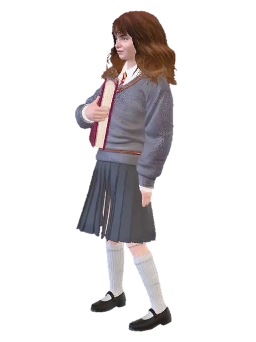 Hermione books - Harrypotter 3D-model, gegenereerd door AI