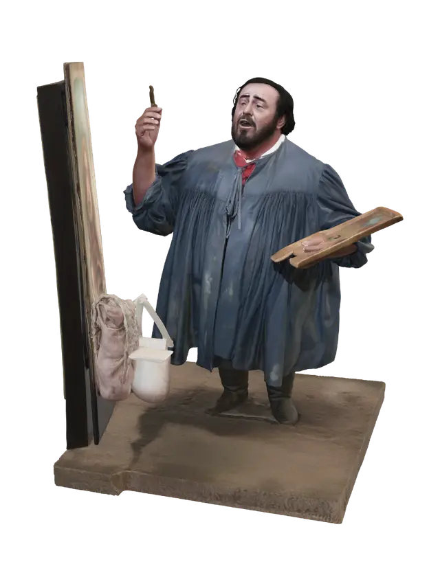 3D model for The Painter at the Easel