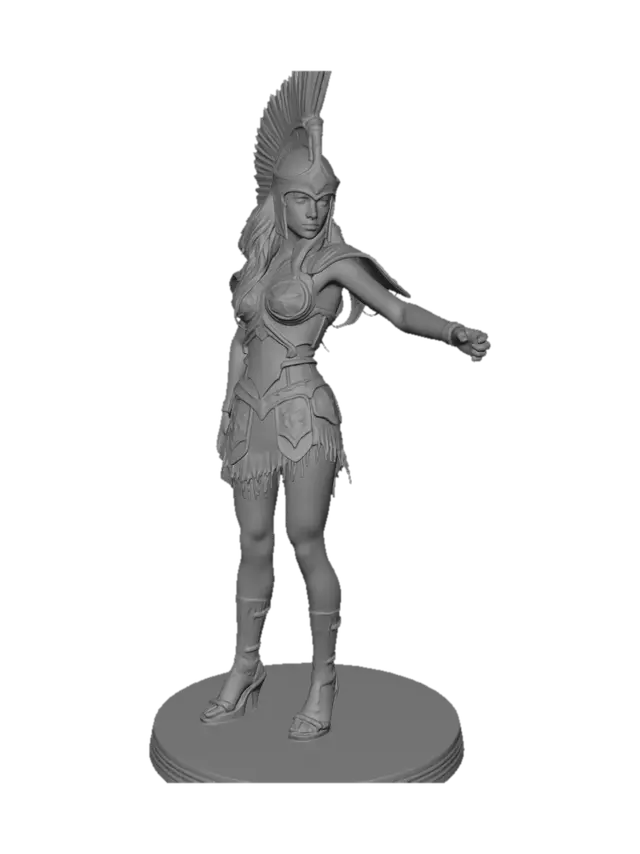 3D model for Masterpiece, best quality, high resolution, aesthetic, masterpiece, best quality, high definition, cinematic lighting, vibrant colors, cinematic details, 8K resolution, massive breasts, beautiful thighs, (beautiful clear eyes), female, (arena gladiator),