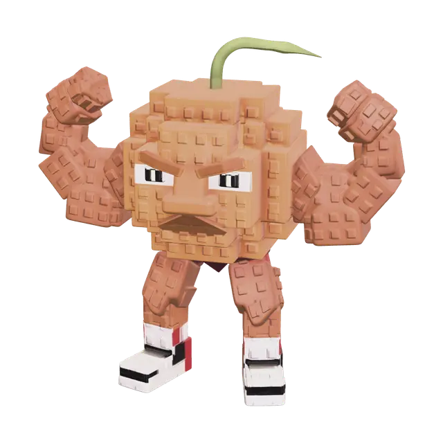 Stylized Odin Din Dun 3D model, vytvořený pomocí AI