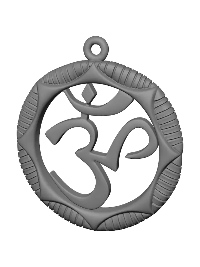 3D model for Om Symbol Pendant