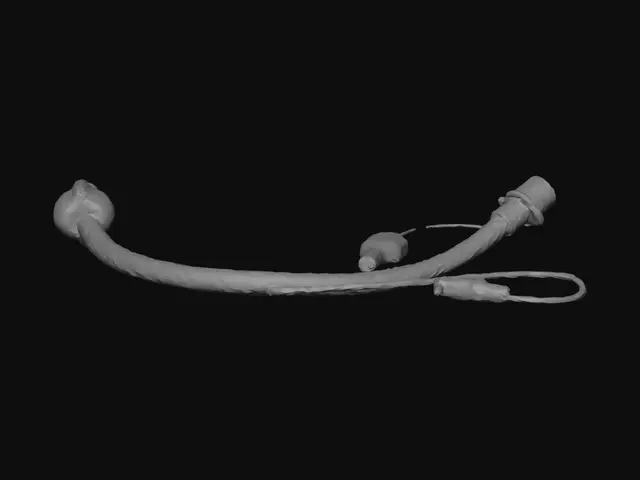 3D model for Endotracheal tube with inflation line