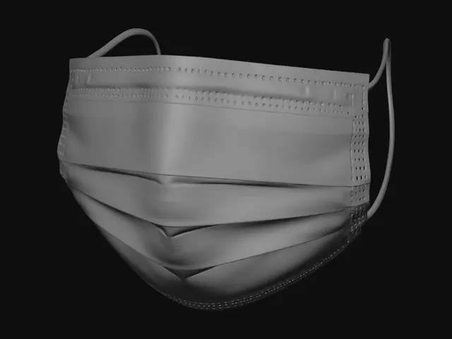 3D model for Blue Surgical Mask
