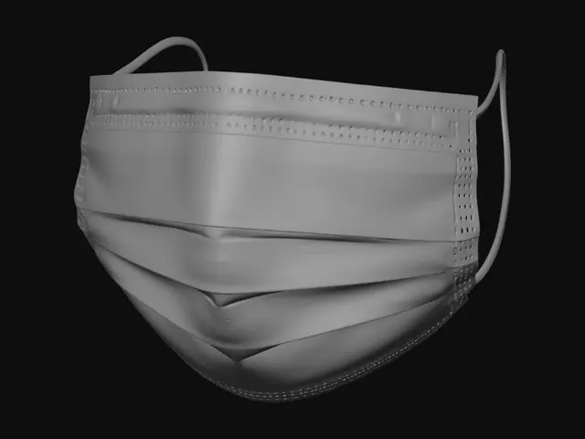 3D model for Blue Surgical Mask