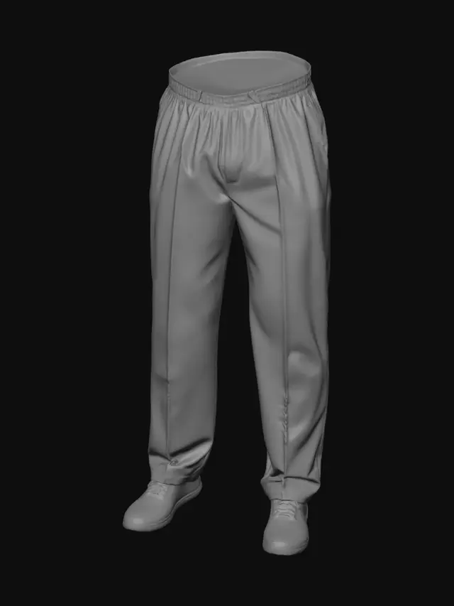 3D model for Light Blue Scrub Pants