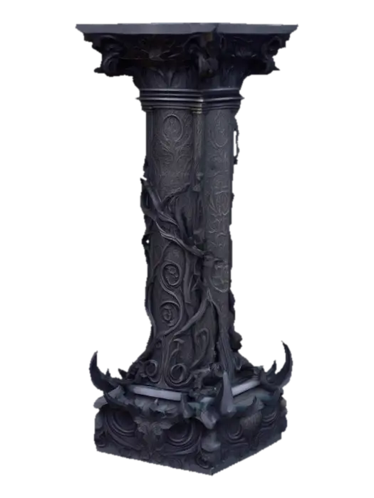 Generate me a majestic pillar or support with dark fantasy tone 的 AI 生成 3D 模型