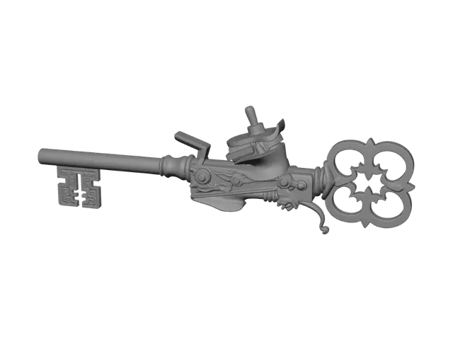 3D model for Dragon Head Ornate Skeleton Key