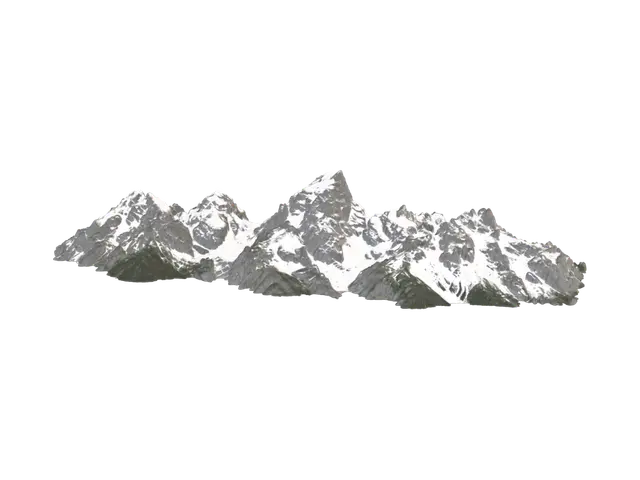 Modèle 3D Mountain ice Tip - Range, généré par IA