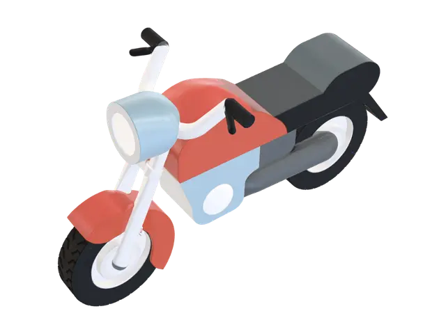 Moto - Sideview 3D model, vytvořený pomocí AI