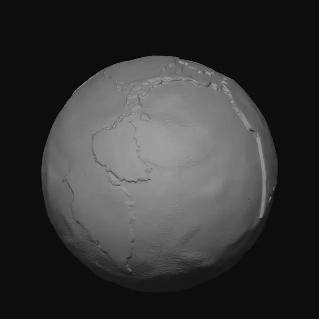 3D model for Earth Over the Americas
