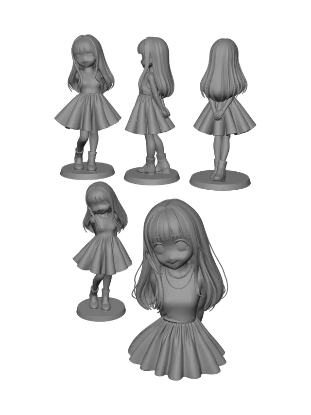 3D model for Midnight in a Black Dress