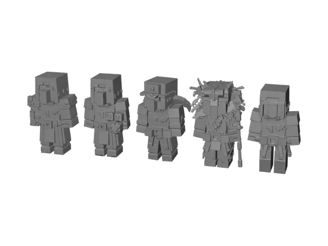 3D model for Five Adventurers