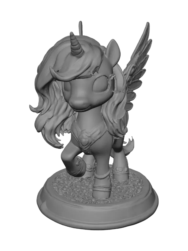 3D model for Rainbow Alicorn
