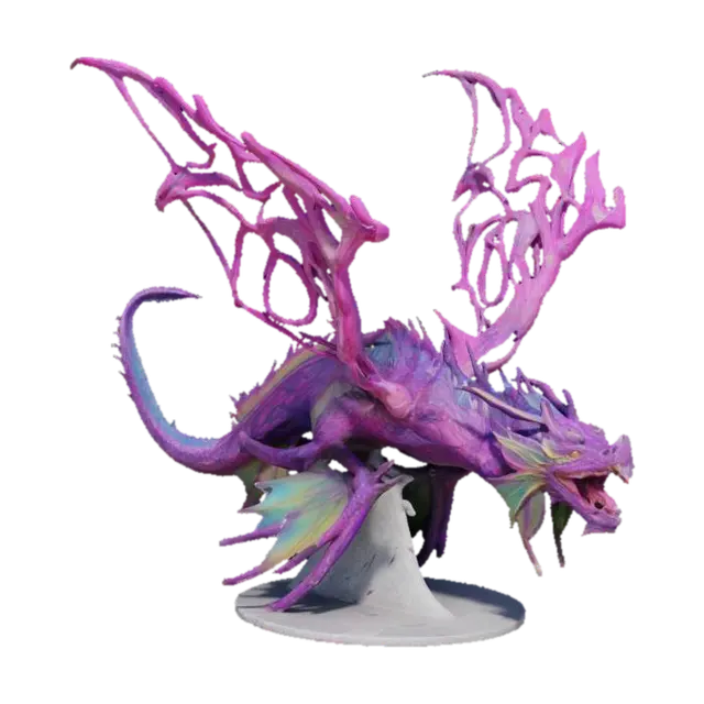 Modello 3D Ancient solar dragon 5e, generato dall’IA