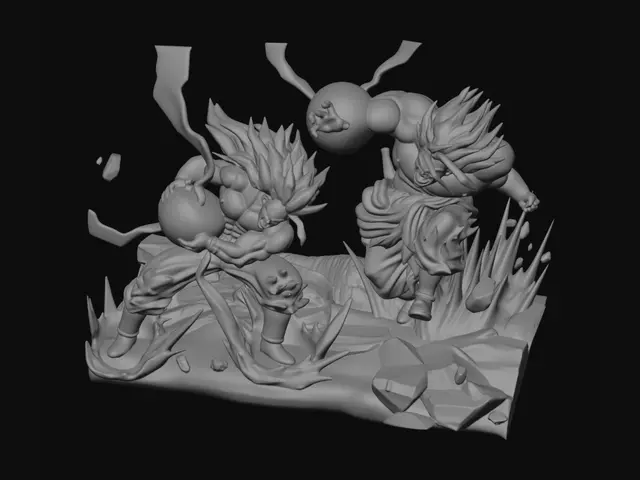 3D model for Clash on the Cracked Ridge