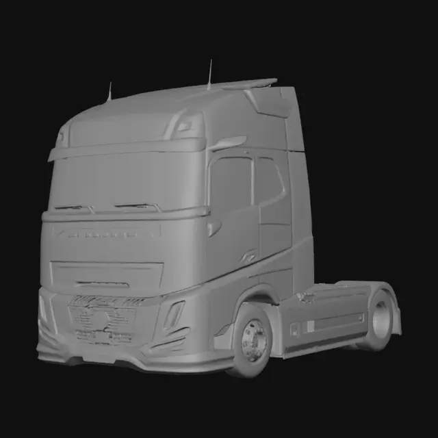 3D model for White Volvo FH Tractor Unit
