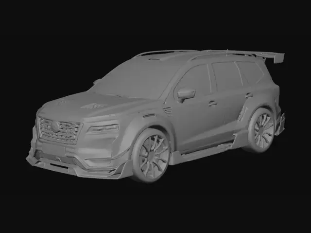 3D model for Fujin Neon Racer