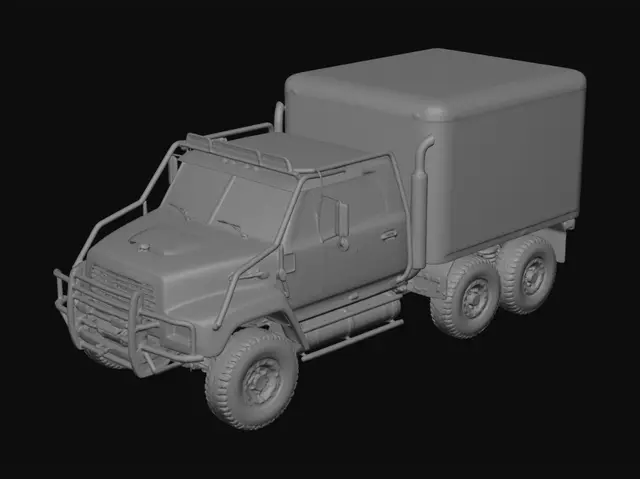 3D model for Blue Desert Expedition Truck