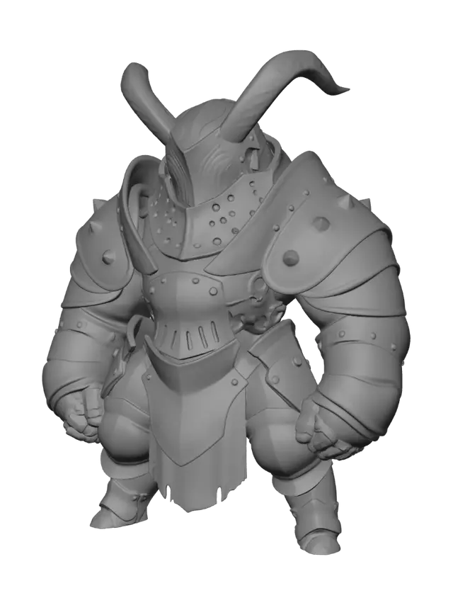 3D model for Horned Juggernaut