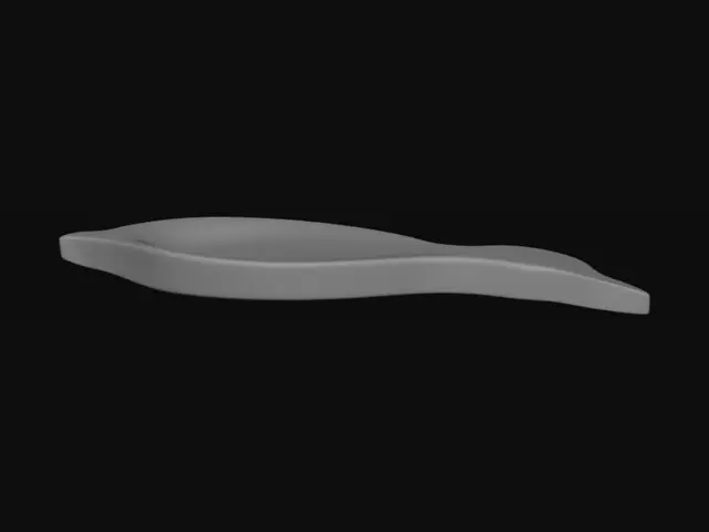 3D model for Wooden spatula on a decorative tablecloth