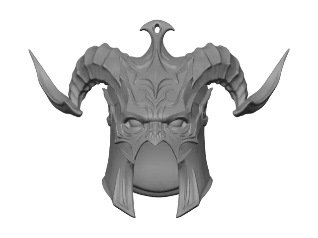 3D model for Horned Skull Helm