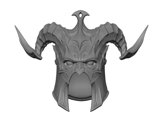 3D model for Horned Skull Helm