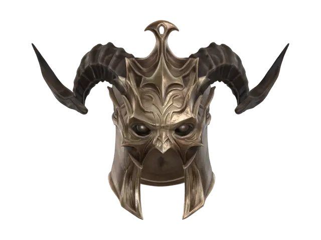 3D model for Horned Skull Helm