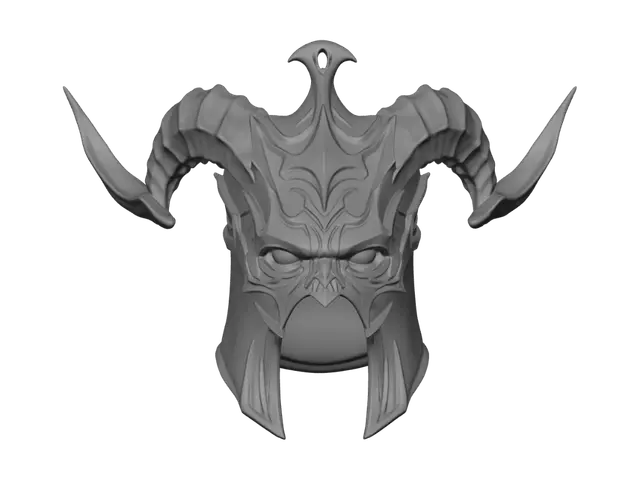 3D model for Horned Skull Helm