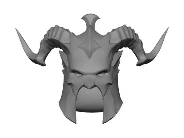 3D model for Horned Skull Helm