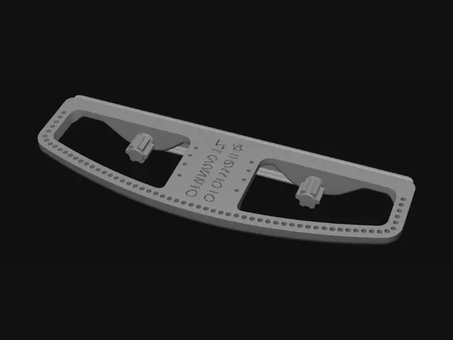 3D model for Perforated mounting plate
