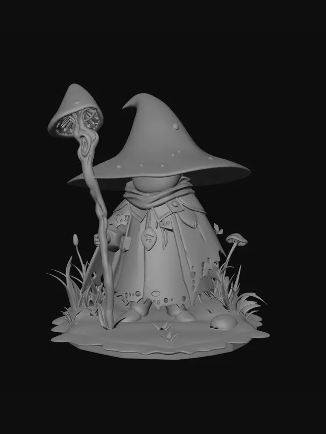 3D model for The Mushroom Mage