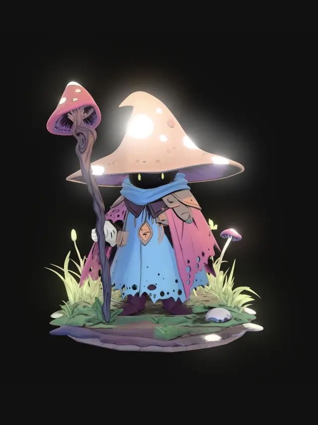 3D model for The Mushroom Mage