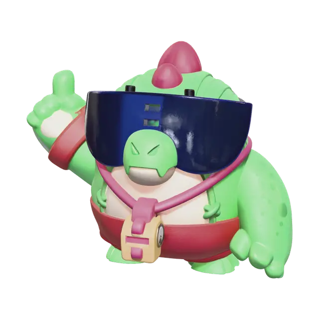 3D model for Brawl Stars Buzz