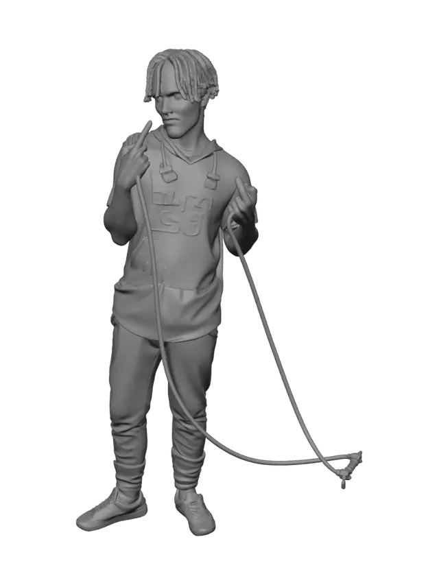 3D model for Morning Spray by the Green Wall