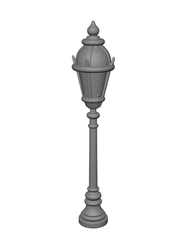 3D model for Golden Street Lamp
